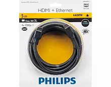 Кабель HDMI-HDMI c Ethernet (4x1080p) Philips SWV2434W/10, V1.4, 5м